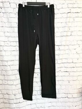 Black Drawstring Pants. Size L